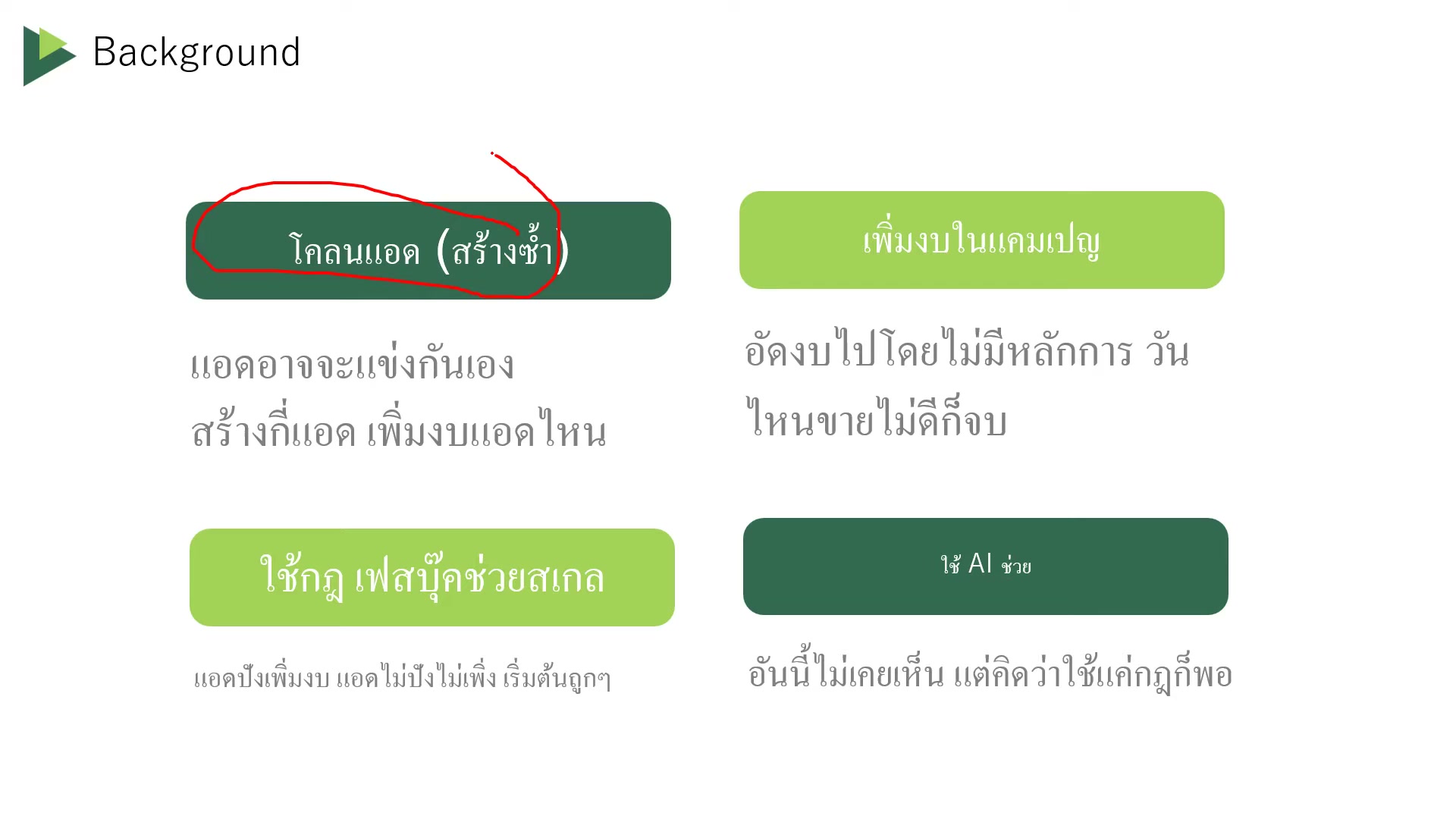 เพิ่มงบตรงๆ