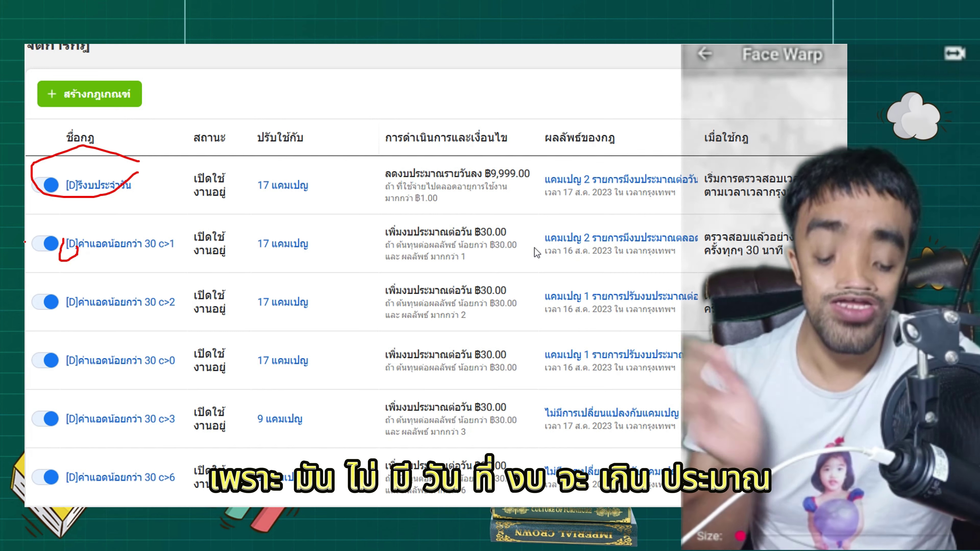 สเกลรายวันคุมค่าแอดดีกว่าอัดงบ